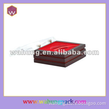 Acrylic wood coin collection boxWH-C2091/1)